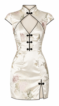 VESTIDO MINI ESTILO ORIENTAL PERLA